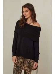 So Cachemire Sweter "Kaba" w kolorze czarnym rozmiar: XL. Czarne swetry So Cachemire, xl, bez wzorów, z kaszmiru, bez ramiączek. Za 183.45 zł.