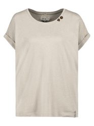 Sublevel Koszulka w kolorze beżowym rozmiar: XL. Brązowe bluzki Sublevel, xl, bez wzorów, bez kołnierzyka, bez ramiączek. Za 60.95 zł.