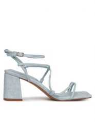 Aldo Sandały Harmonni 13990938 Niebieski. Niebieskie sandały Aldo, bez wzorów, z materiału, bez obcasa, na słupku, bez zapięcia. Za 339.99 zł.
