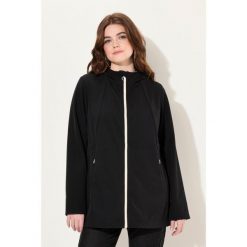 Damskie Kurtka softshell HYPRAR wodoodporna dwukierunkowy zamek odpinany kaptur. Czarne kurtki sportowe Ulla Popken, plus size, bez wzorów, z elastanu, bez kaptura, trekkingowe. Za 584.99 zł.