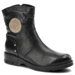 Czarne Botki Karino Damskie Wygodne Buty. Czarne botki Karino, bez wzorów, ze skóry, bez obcasa, na obcasie, bez zapięcia. Za 369.00 zł.