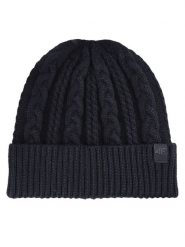 4F Czapka 4FWAW24ACAPF457 Czarny. Czarne czapki 4f, bez wzorów, z materiału. Za 59.99 zł.