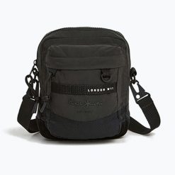 Saszetka Pepe Jeans Heich Bristol. Czarne torby na ramię Pepe Jeans, bez wzorów, z jeansu, sportowe, bez dodatków. Za 179.99 zł.