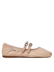 Tommy Jeans Baleriny Ballerina EN0EN02720 Różowy. Czerwone baleriny Tommy Jeans, bez wzorów, z jeansu, bez obcasa. Za 289.99 zł.