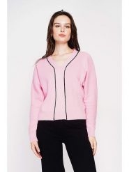 C& Jo Sweter w kolorze jasnoróżowym rozmiar: 42. Różowe swetry C& Jo, bez wzorów, ze splotem, bez ramiączek. Za 144.24 zł.