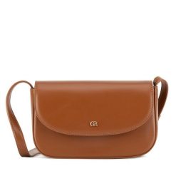 Torebka Gino Rossi. Brązowe listonoszki Gino Rossi, bez wzorów, bez dodatków. Za 179.99 zł.