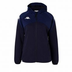 Damska bluza dresowa Kappa Fianta. Niebieskie bluzy Kappa, l, bez wzorów, z dresówki, z kapturem. Za 287.00 zł.
