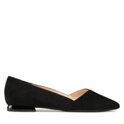 Baleriny HÖGL. Czarne baleriny Högl, bez wzorów, bez obcasa. Za 359.99 zł.