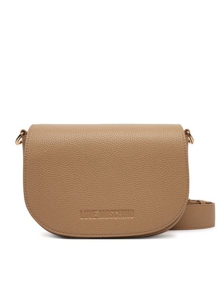 LOVE MOSCHINO Torebka JC4122PP1OLT0104 Beżowy. Brązowe listonoszki Love Moschino, bez wzorów, ze skóry, bez dodatków. Za 879.99 zł.