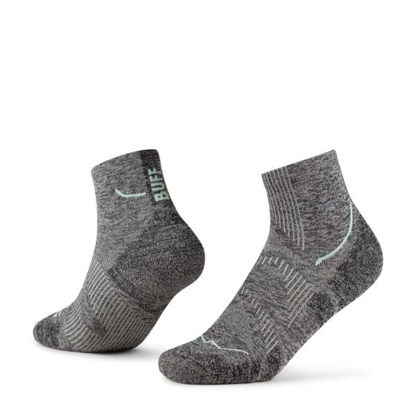 Skarpety do biegania Dryflx Quarter. Szare skarpety Buff, bez wzorów, z dzianiny. Za 109.90 zł.