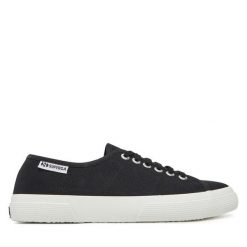 Tenisówki Superga. Czarne trampki Superga, bez wzorów, bez zapięcia. Za 149.99 zł.