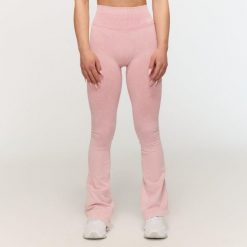 Legginsy damskie fitness bezszwowe flare Fierce. Czerwone legginsy GYMBEAM, xl, bez wzorów, z elastanu, z podwyższonym stanem. Za 123.90 zł.