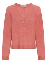 MOSS COPENHAGEN Sweter w kolorze pomarańczowo-jasnoróżowym rozmiar: S/M. Pomarańczowe swetry Moss Copenhagen, m, bez wzorów, bez ramiączek. Za 204.95 zł.