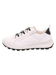 Legero Skórzane sneakersy "T4 RUN" w kolorze białym rozmiar: 40. Białe trampki Legero, bez wzorów, bez zapięcia. Za 277.44 zł.
