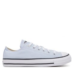 Trampki Converse. Niebieskie trampki Converse, bez wzorów, bez zapięcia. Za 219.99 zł.