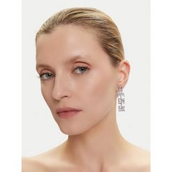 Kolczyki Patrizia Pepe. Szare kolczyki Patrizia Pepe, srebrne. Za 589.99 zł.