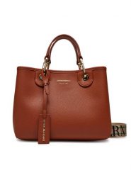Emporio Armani Torebka EW000361 AF12103 M6030 Brązowy. Brązowe torebki klasyczne Emporio Armani, bez wzorów, ze skóry, bez dodatków. Za 849.99 zł.