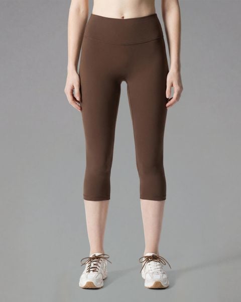 Legginsy 3/4 Softform™ - Brązowy. Brązowe legginsy JOY STUDIO, m, bez wzorów, z tkaniny, z podwyższonym stanem, długie. Za 203.00 zł.