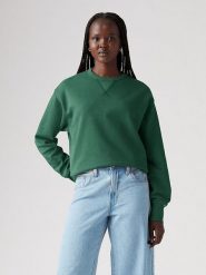 Levi´s Bluza w kolorze zielonym rozmiar: S. Zielone bluzy s, bez wzorów, z bawełny, bez kaptura. Za 127.95 zł.