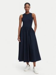 Tommy Jeans Sukienka letnia DW0DW22593 Granatowy Regular Fit. Niebieskie sukienki Tommy Jeans, na lato, m, bez wzorów, z bawełny, bez kołnierzyka, bez ramiączek. Za 409.99 zł.