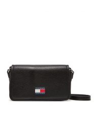 Tommy Jeans Torebka Tjw Must Flap Crossover AW0AW17553 Czarny. Czarne listonoszki Tommy Jeans, bez wzorów, z jeansu, bez dodatków. Za 389.99 zł.