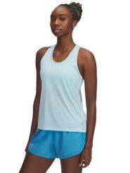 Under Armour Top sportowy w kolorze błękitnym rozmiar: L. Niebieskie koszulki sportowe Under Armour, bez wzorów, z materiału, bez ramiączek, outdoorowe. Za 68.45 zł.