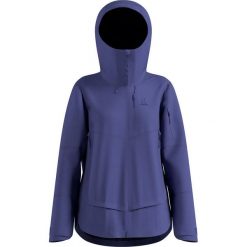 Kurtka przeciwdeszczowa Odlo Jacket hardshell X-ALP 3L. Niebieskie kurtki narciarskie Odlo, l, bez wzorów, z elastanu, z kapturem, narciarskie. Za 2,199.99 zł.
