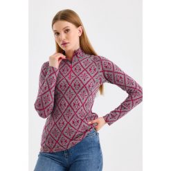 Bluza termoaktywna Woolona Venus z Długim Rękawem 100% Merino. Czerwone bluzy WOOLONA, xl, bez wzorów, z wełny, bez kaptura. W wyprzedaży za 351.00 zł.