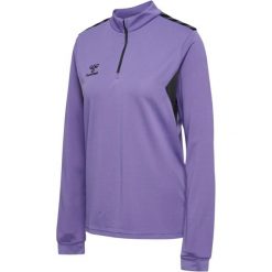 Damska bluza z zamkiem błyskawicznym Hummel Authentic. Fioletowe bluzy Hummel, l, bez wzorów, z poliesteru, bez kaptura. Za 249.00 zł.