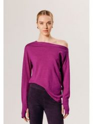 Rodier Wełniany sweter w kolorze fioletowym rozmiar: XL. Różowe swetry Rodier, xl, bez wzorów, z wełny, bez ramiączek. Za 221.88 zł.