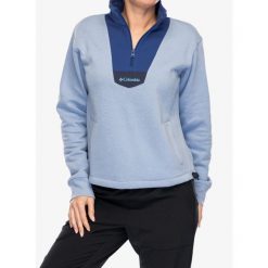 Bluza bez kaptura damska Columbia Lodge Quarter Zip. Niebieskie bluzy Columbia, xl, bez wzorów, bez kaptura. Za 182.99 zł.