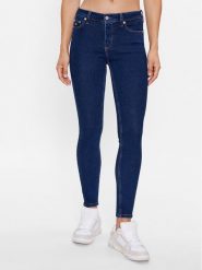 Tommy Jeans Jeansy Nora DW0DW16008 Granatowy Skinny Fit. Niebieskie jeansy Tommy Jeans, bez wzorów. Za 249.99 zł.