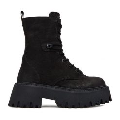 Trzewiki G-Star Raw. Czarne botki G-Star Raw, bez wzorów, bez obcasa, na płaskiej podeszwie, bez zapięcia. Za 429.99 zł.