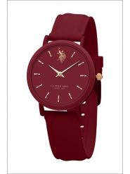 U.S. Polo Assn. Zegarek kwarcowy w kolorze bordowym rozmiar: onesize. Czerwone, analogowe zegarki U.S. Polo Assn., ze stali. Za 144.58 zł.