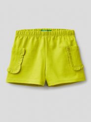 Benetton Szorty w kolorze żółtym rozmiar: 74. Żółte szorty Benetton, bez wzorów, z bawełny. Za 19.95 zł.