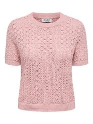 ONLY Sweter w kolorze jasnoróżowym rozmiar: L. Różowe swetry Only, l, bez wzorów, z bawełny, bez ramiączek. Za 83.62 zł.