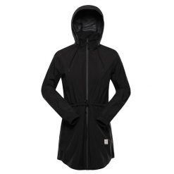 Kurtka damska miejska przeciwdeszczowa Alpine Pro Omona. Czarne kurtki sportowe Alpine Pro, bez wzorów, bez kaptura, trekkingowe. Za 549.00 zł.