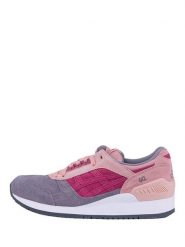 Asics Sneakersy "Gel-Respector" w kolorze różowo-białym rozmiar: 40,5. Różowe trampki Asics, bez wzorów, z nubiku, bez zapięcia. Za 200.60 zł.