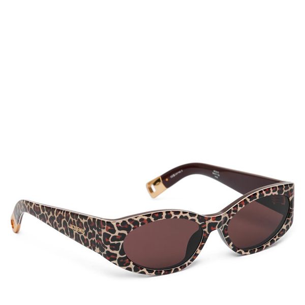 Okulary przeciwsłoneczne JACQUEMUS. Brązowe okulary przeciwsłoneczne JACQUEMUS, bez wzorów. Za 1,159.00 zł.