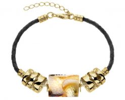 Bransoletka srebrna z bursztynem. Szare bransoletki Apart, z bursztynem, pozłacane. Za 1,099.00 zł.