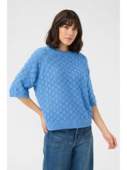 Kaffe Sweter w kolorze niebieskim rozmiar: XS. Niebieskie swetry Kaffe, xs, bez wzorów, bez ramiączek. Za 69.99 zł.