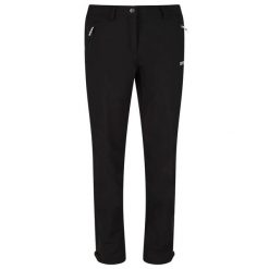 Spodnie damskie Geo Softshell II. Czarne spodnie narciarskie Regatta, xs, bez wzorów, z softshellu, trekkingowe. Za 272.60 zł.