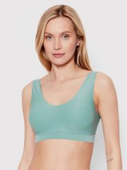 Chantelle Biustonosz top Soft Stretch C16A10 Zielony. Zielone biustonosze Chantelle, s, bez wzorów, z syntetyku, bez kołnierzyka, bez ramiączek. Za 109.99 zł.