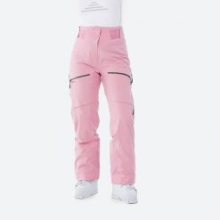 Spodnie narciarskie i snowboardowe damskie Quechua FR500. Czerwone spodnie narciarskie WED'ZE, m, bez wzorów, z materiału, narciarskie. Za 579.99 zł.