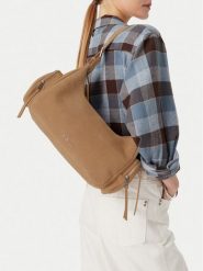 Badura Torebka EO-LA323-2736 Beżowy. Brązowe listonoszki Badura, bez wzorów, ze skóry, bez dodatków. Za 399.99 zł.