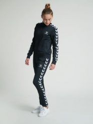 HUMMEL czarna bluza damska sportowa rozpinana hmlNELLY 2.0 ZIP. Czarne bluzy Hummel, xl, bez wzorów, z bawełny, bez kaptura. Za 138.00 zł.