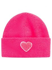 Zwillingsherz Czapka "Heart" w kolorze różowym rozmiar: onesize. Różowe czapki Zwillingsherz, bez wzorów, z materiału. Za 124.95 zł.