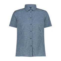 Koszula damska stretch CMP. Brązowe koszule CMP, m, bez wzorów, z bawełny, eleganckie, bez kołnierzyka, bez ramiączek. Za 239.00 zł.