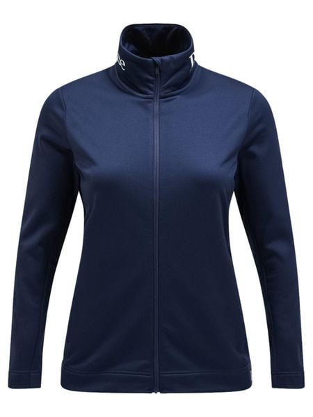 Bluza Peak Performance damska Rider Tech Zip Jacket granatowa. Niebieskie bluzy Peak Performance, s, bez wzorów, z tkaniny, bez kaptura. Za 619.00 zł.