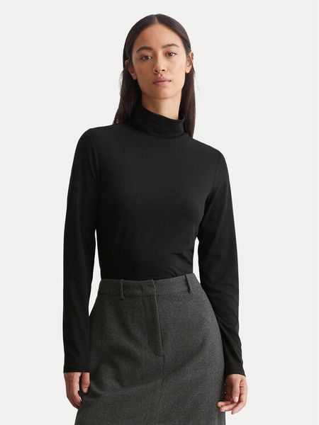 Marc O'Polo Golf 409 3087 52241 Czarny Regular Fit. Czarne golfy Marc O'Polo, xs, bez wzorów, z bawełny, bez ramiączek. Za 169.99 zł.